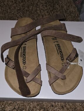 Birkenstock YARA Women’s Brown Suede Multi-Strap Sandals